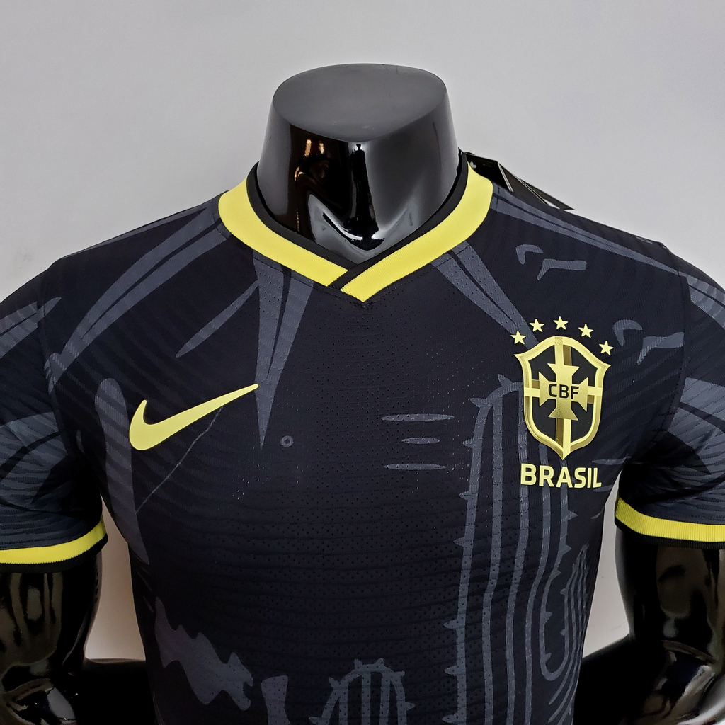 Camisa Brasil Edição Especial Nordeste Black & Gold 22/23 - Jogador