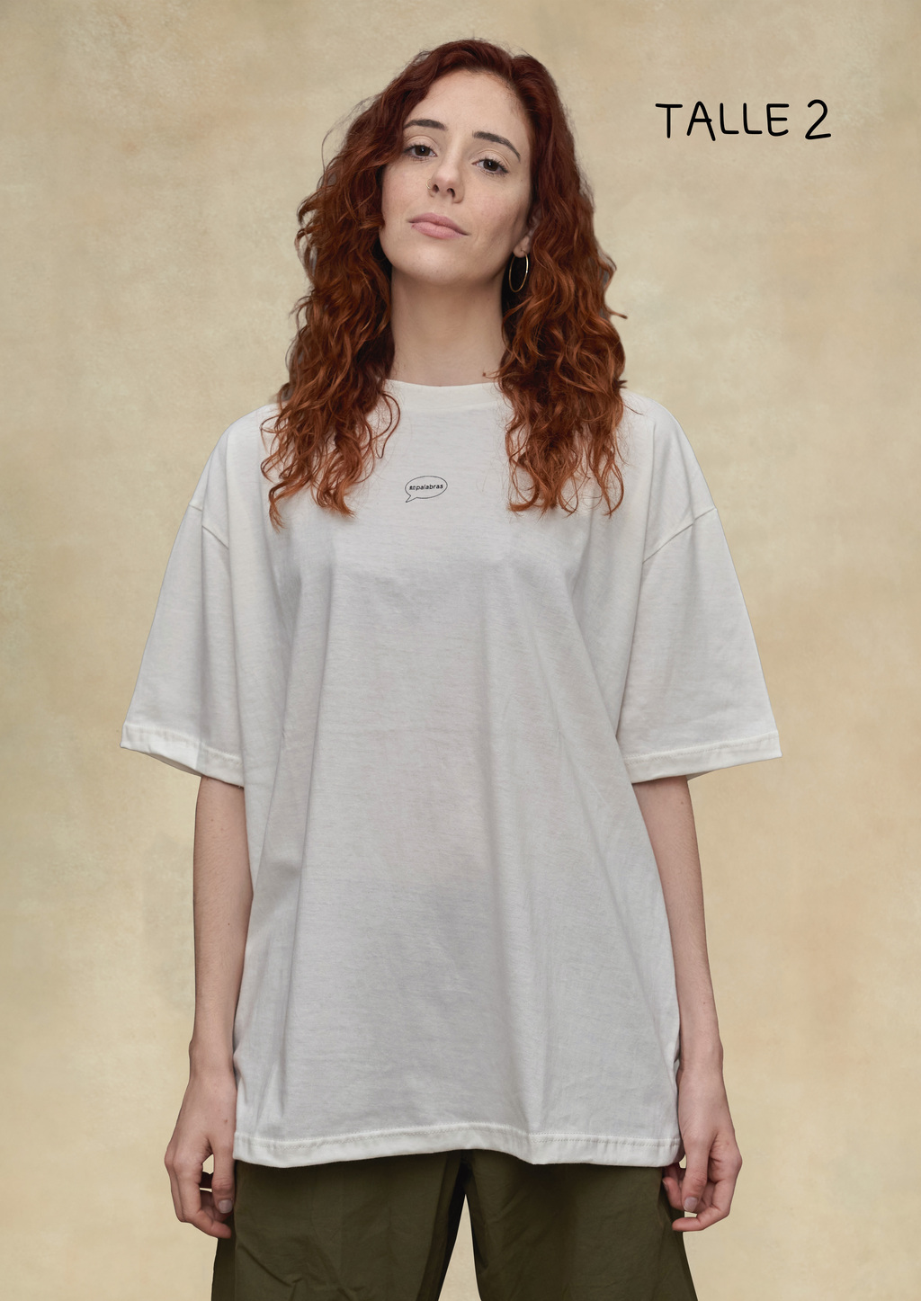 Remera Oversize Atenta En Palabras