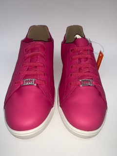 Tênis em couro Pink Marina Mello Ref 12031 - Myky Store