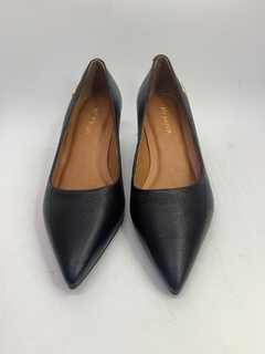 SCARPIN COURO PRETO LUZ DA LUA REF 045003 - loja online