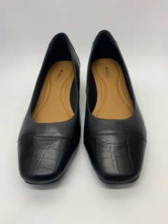 Sapato em Couro Preto Myky Ref 33048 - comprar online