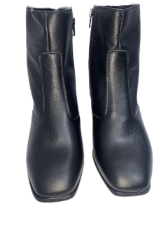 Bota em Couro Preta Cano Médio Myky Ref 44501 - comprar online