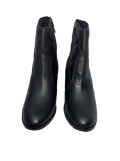 Bota em Couro Cano Medio Preta Myky Ref MD 023 - comprar online