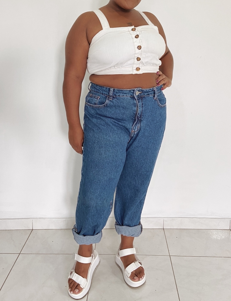 Calca mom cheap c&a