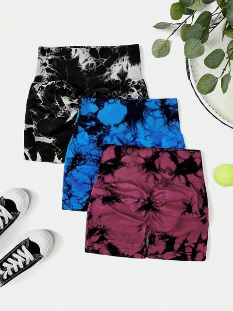 SHORT SEAMLESS Y FRUNCE BATIK ROJO