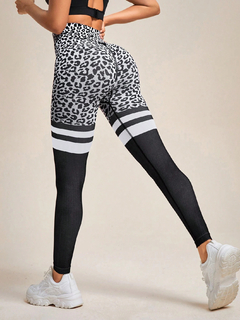 CALZA SEAMLESS Y FRUNCE - "LEOPARDO Y RAYAS - INFLUENCER" - comprar online