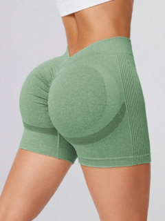 SHORT SEAMLESS Y FRUNCE - "V-GREEN" en internet