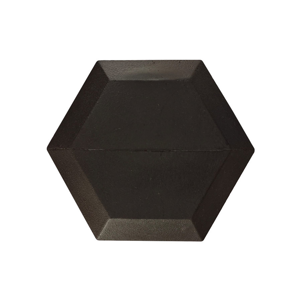 Mancuerna hexagonal engomada de hierro y acero 10 kg