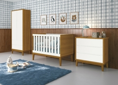 Quarto de Bebê Classic 1 Areia - Quartinhos Baby Loja Online de Moveis e Decoração para quartos de Bebês, Crianças e Adolescentes