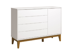 Berço e Cômoda Elfe Classic 1 Branco - Quartinhos Baby Loja Online de Moveis e Decoração para quartos de Bebês, Crianças e Adolescentes