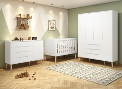 Quarto de Bebê Elfe Retrô 1 Branco Savana - comprar online