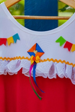 Vestido Balão festa junina feminina infantil de luxo na internet
