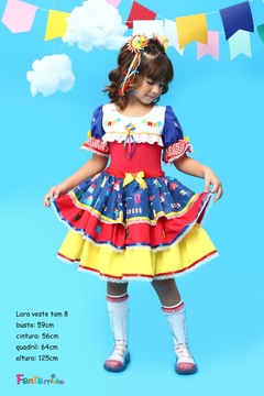Vestido Balão festa junina feminina infantil de luxo - loja online