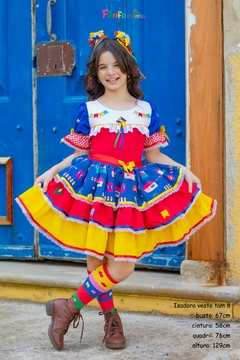 Imagem do Vestido Balão festa junina feminina infantil de luxo