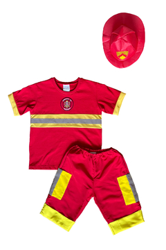 fantasia de bombeiro infantil roupa crianca