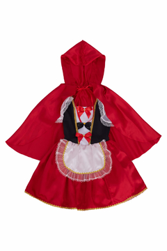 Vestido Fantasia Infantil Menina Chapeuzinho Vermelho - Bem Vestir