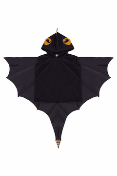 Fantasia dragão preto com asa e capuz confortavel - loja online