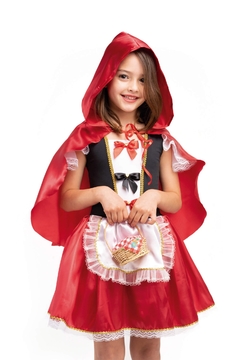 Vestido Fantasia Infantil Menina Chapeuzinho Vermelho - Bem Vestir