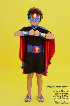 fantasia infantil super herois roupa crianca - comprar online