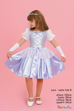 fantasia Princesa Realeza azul luxo festa edição limitada - comprar online