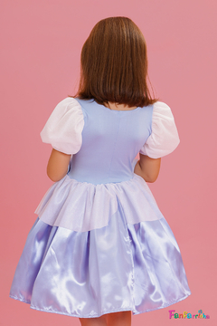 fantasia Princesa Realeza azul luxo festa edição limitada - Fantasia Infantil Feminina e Masculina de luxo - Fanfarrinha