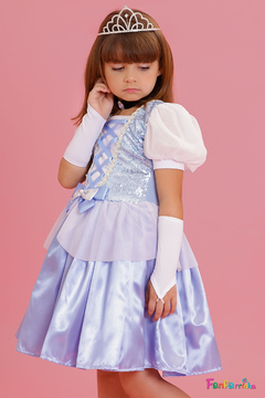 fantasia Princesa Realeza azul luxo festa edição limitada - loja online