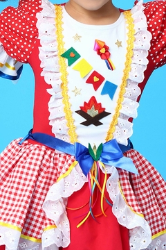 Xadrez Vermelho - Vestido Quadriculado Festa Junina Infantil Menina na internet