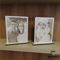 Foto Gravada Personalizada - Loja de Painéis Decorativos | Wood Vibes Laser Art Design