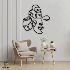 Painel Rosto Folhagens - Loja de Painéis Decorativos | Wood Vibes Laser Art Design