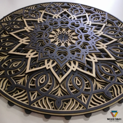 Mandala Capella em camadas - Loja de Painéis Decorativos | Wood Vibes Laser Art Design