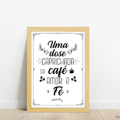 QUADRO CAFÉ AMOR E FÉ na internet