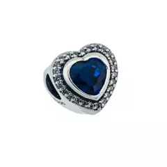 Charm corazón azul