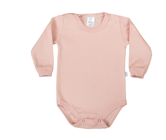 Body Gamise Manga Larga 100 Algodon Liso Bebe