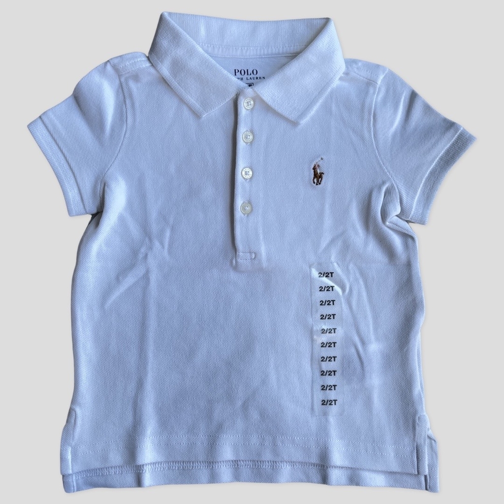 Camisa feminina Polo Ralph Lauren Branca - Babyimports
