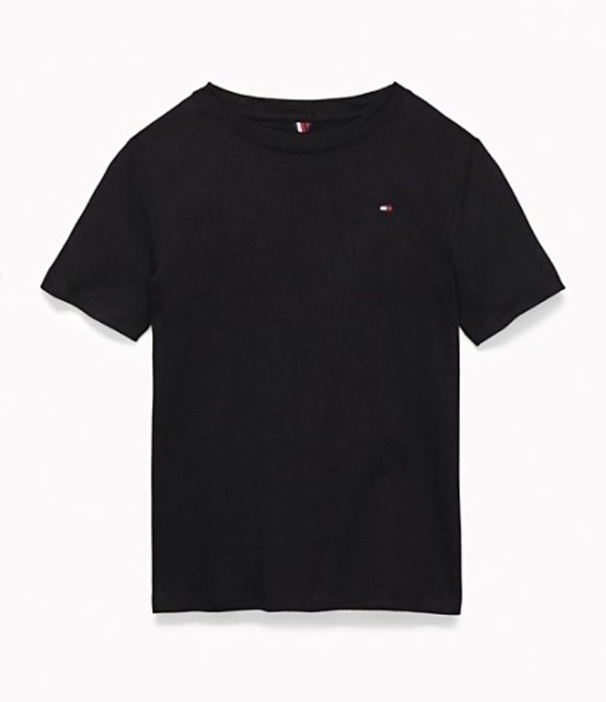 Camiseta b sica Tommy Hilfiger Preta Infantil