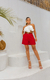 SILVIA - SHORTS COM CINTO (VERMELHO) - Michely Collection