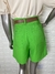 SILVIA - SHORTS COM CINTO (VERDE CITRICO) - loja online