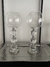 CANDELABROS SKY | Set de candelabros de cristal para vela ancha