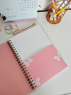 Caderno rosa borboleta na internet