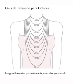 Corrente folheada a ouro elo Português 50cm - Ladrin Folheados
