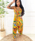 Macacão Colors em Seda Indiana Moda Boho Chic Fenda Costas - comprar online