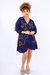 Vestido Transpassado Kimono Ajustável Bordado Linha Premium - comprar online