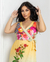 Vestido Indian Boho Longo Alça Fenda Estampa Étnica Flowers Linha Luxo na internet