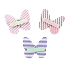 PRESILHA DE CABELO INFANTIL BORBOLETA EM TECIDO LIBERTY LONDON - comprar online