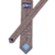 Gravata Tradicional Laranja Claro e Cinza Trabalhada - Like Tie Gravataria | Gravatas e Acessórios Masculinos de Alto Padrão