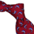 Gravata Tradicional Vermelha Estampa Peixe - Seda - comprar online