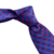 Gravata Slim Azul e Vermelha Trabalhada - comprar online