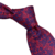 Gravata Tradicional Vermelha e Azul Estampada Paisley - comprar online