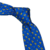 Gravata Tradicional Azul e Amarela Estampa Elefante Seda - comprar online