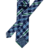 Gravata Tradicional Xadrez Azul e Verde - Like Tie Gravataria | Gravatas e Acessórios Masculinos de Alto Padrão